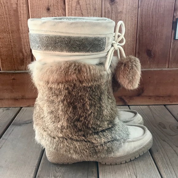 Coach Maryann Tan Rabbit Fur Boots - Picture 5 of 16